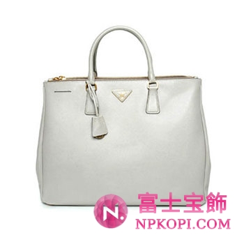 プラダ（PRADA）SAFFIANO LUX　レディーストートバッグ　ライトグレー　BN1802-NZV-D32 